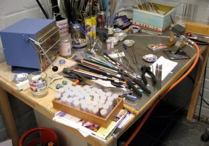 I did actually tidy up a bit before taking this picture!