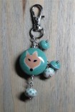 green fox keychain 2